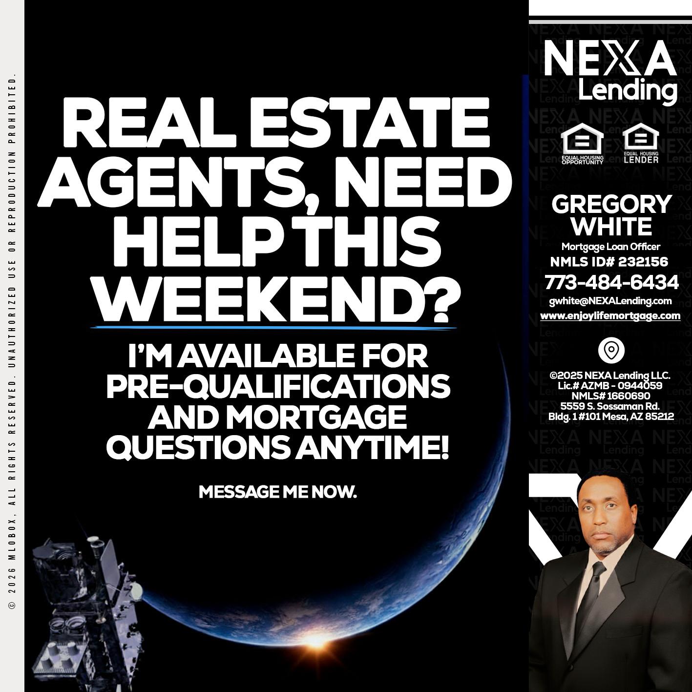 REAL ESTATE AGENTS - Gregory White -Mortgage Loan Officer