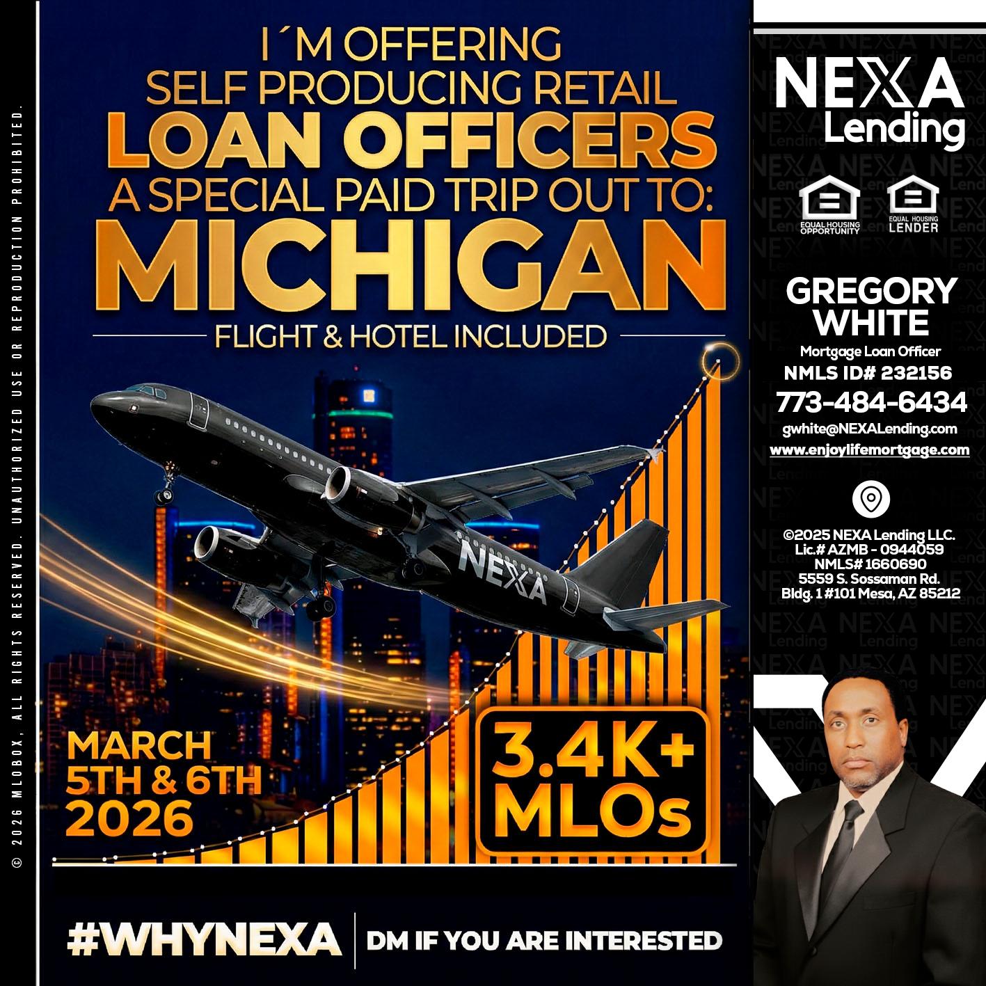 MICHIGAN - Gregory White -Mortgage Loan Officer