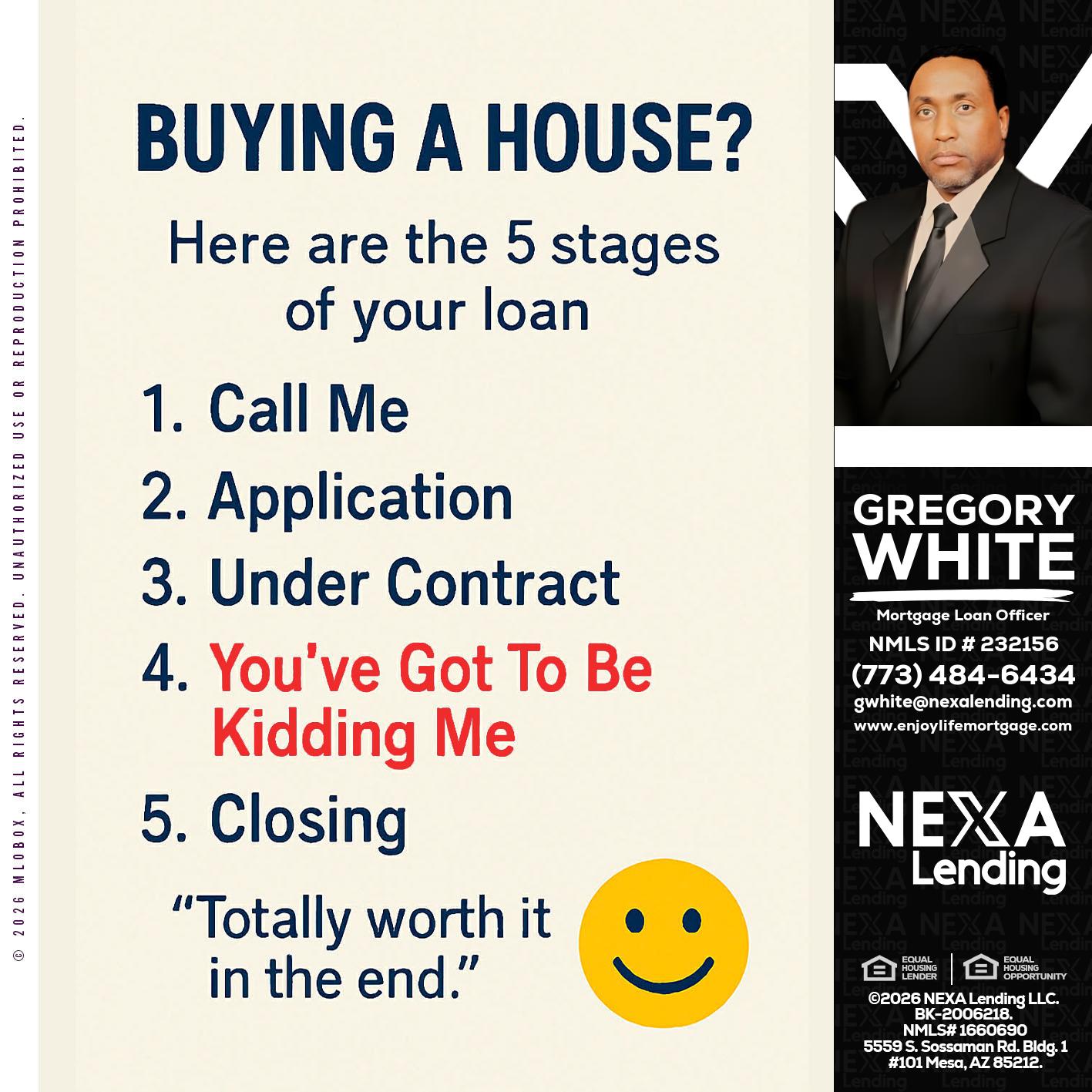 BUYING A HOUSE - Gregory White -Mortgage Loan Officer
