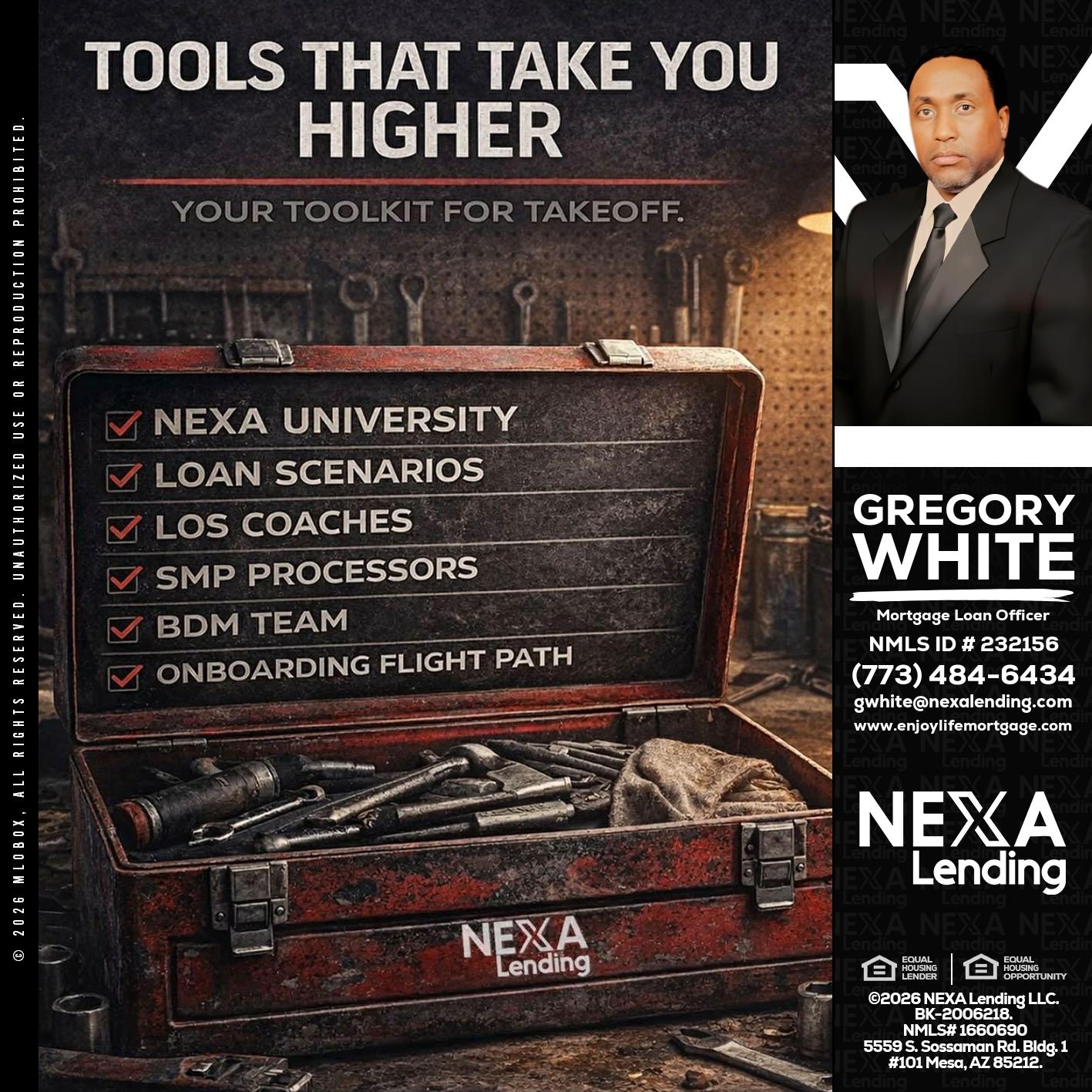 TOOLS THAT - Gregory White -Mortgage Loan Officer