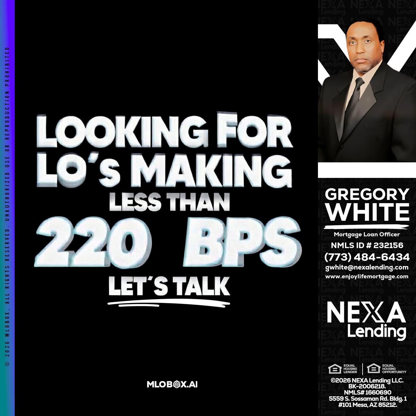 LOOKING FOR - Gregory White -Mortgage Loan Officer