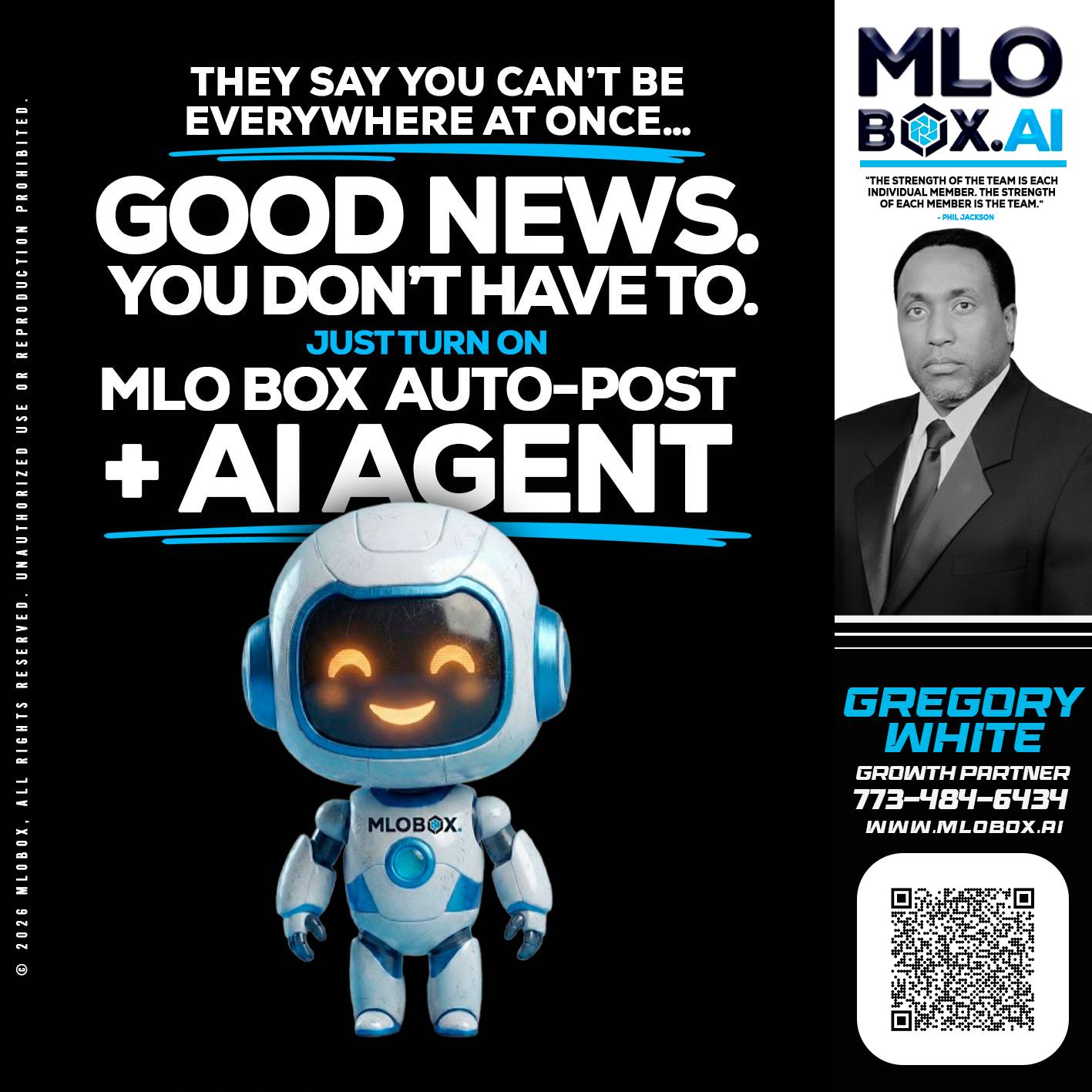 GOOD NEWS - Gregory White -Mortgage Loan Officer